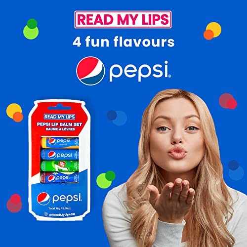 READ MY LIPS - Pepsi Flavoured Lip Balm Set - Formulated With Beeswax - Fun Party Bag Fillers Or Christmas Stocking Stuffers - Cruelty Free - 4 Exciting Tastes Pack - Image 5