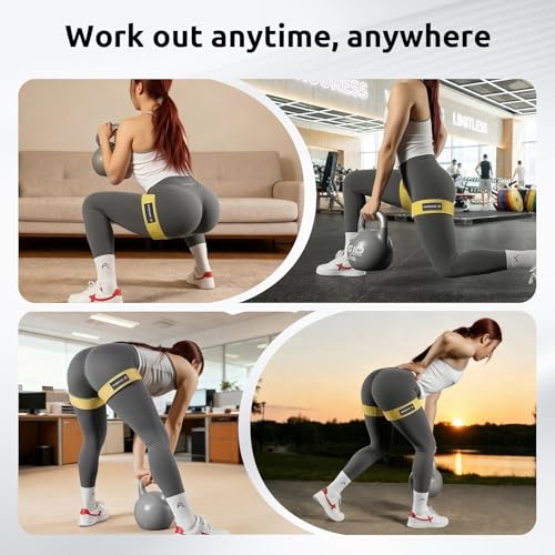 Image of MANUEKLEAR Non-Slip Blood Flow Restriction Bands for Thighs, BFR Booty Bands for Women Glutes Leg, Adjustable Occlusion Thigh Bands for Workout Leg & Hip