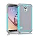 Galaxy S5 Case NO5CASE Shockproof Dual Layer Protection Case for Samsung Galaxy S5 (Hot Blue)