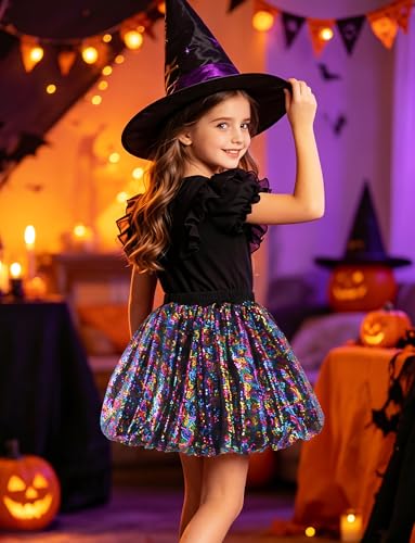 Jupe danse fille à paillettes de 1 à 12 ans SEAUR