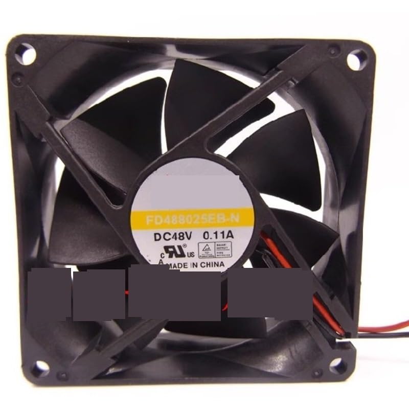 Ventilador YStech FD488025E-N 48V 0.11A extractor de aire de 8 cm para servidores de red