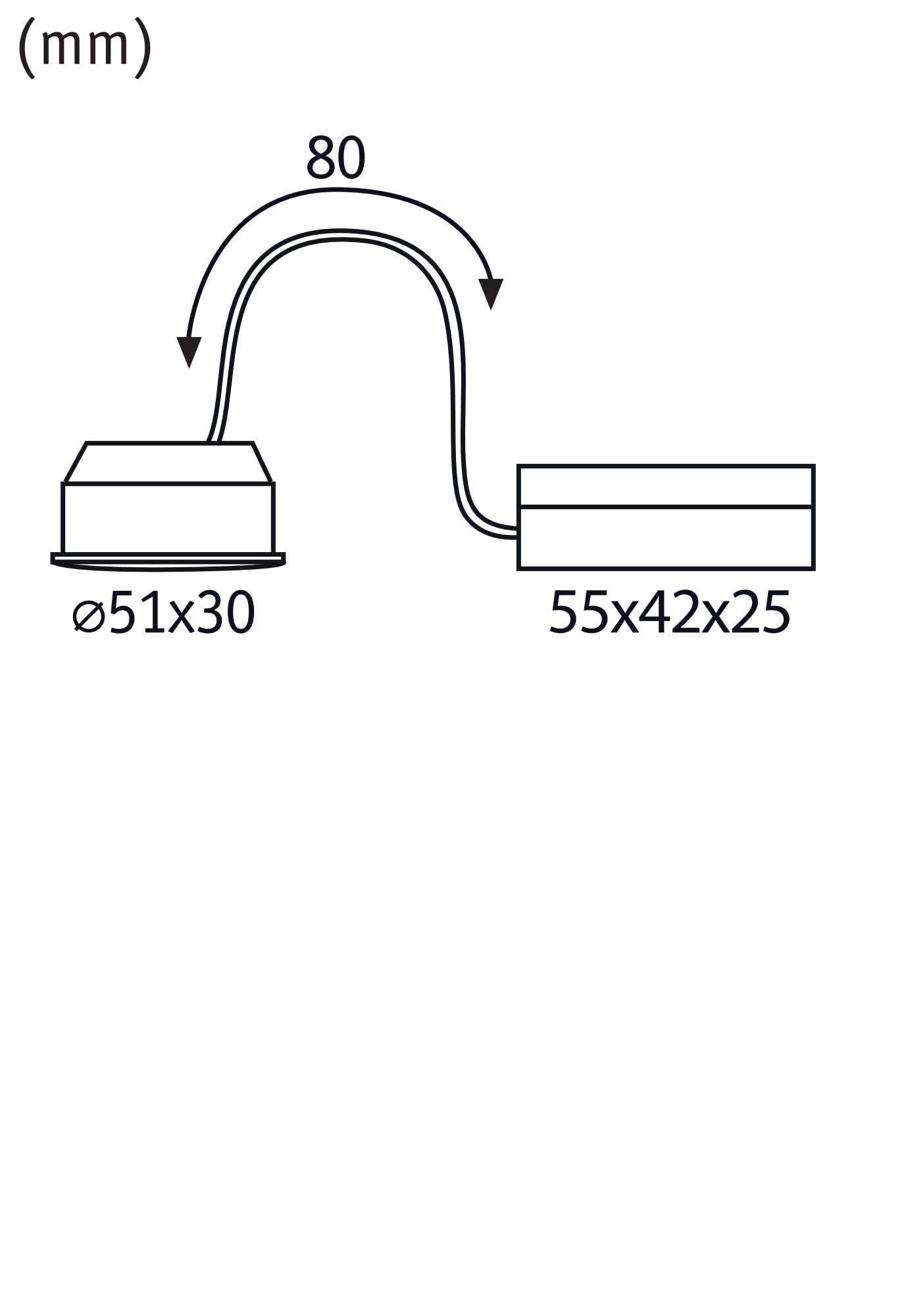Paulmann 92472 LED Einbauleuchte Modul Choose Coin 3er-Set rund 50mm 3x6W 3x470lm 230V 2700K Satin rund Deckenspot Kunststoff