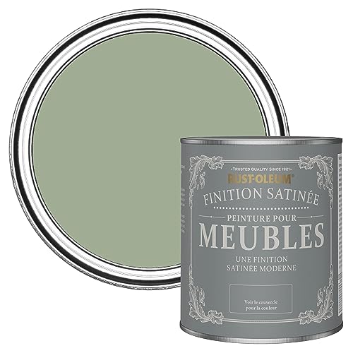 Rust-Oleum Peinture Verte pour Meubles, Finition Satinée - Vert Khaki 750ml