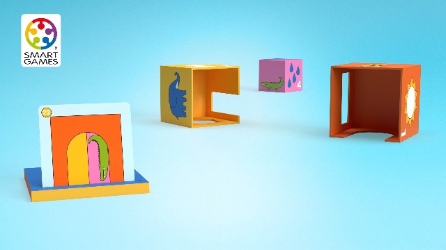 Smart Games Peek-A-Zoo – Gioco Educativo Per Bambini 2+ – 48 Sfide Multilivello – Logica, Linguaggio E Percezione Visiva