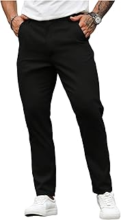 Verdusa
Men's Casual Joggers Streetwear Straight Leg Long Trousers with Pockets