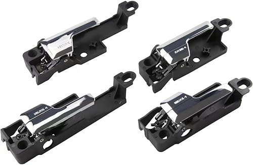 Manija de puerta interior (4 piezas) compatible con Ford Fusion 2006-2012 Lincoln MKZ 2006-2012 Lincoln Zephyr 2006-2011 Mercury Milan, para puerta