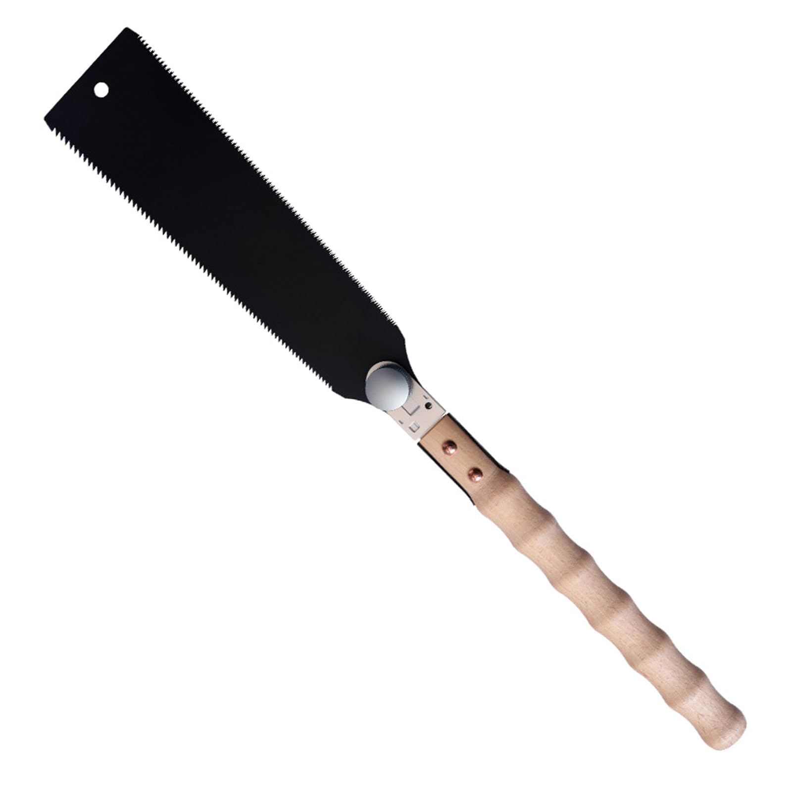 Sierra de mano pequeña japonesa para carpintería, corte al ras con mango de madera, bordes rectos, herramienta de aserrado para carpintería