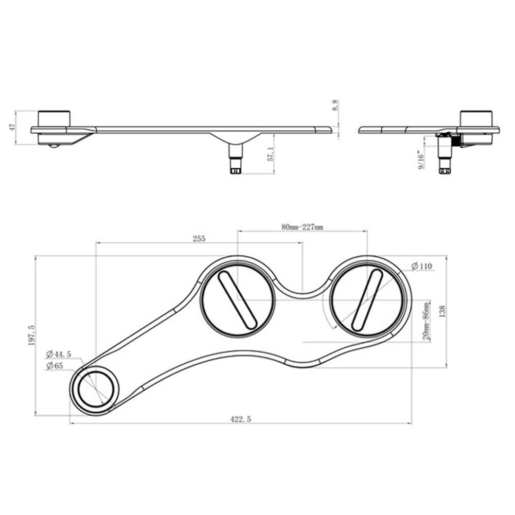 Baño Inodoro Bidet Accesorio Autolimpiante Boquilla única Rociador de Agua fría Bidé mecánico no eléctrico con presión de Agua Ajustable Higiene Personal Lavado de Mujeres