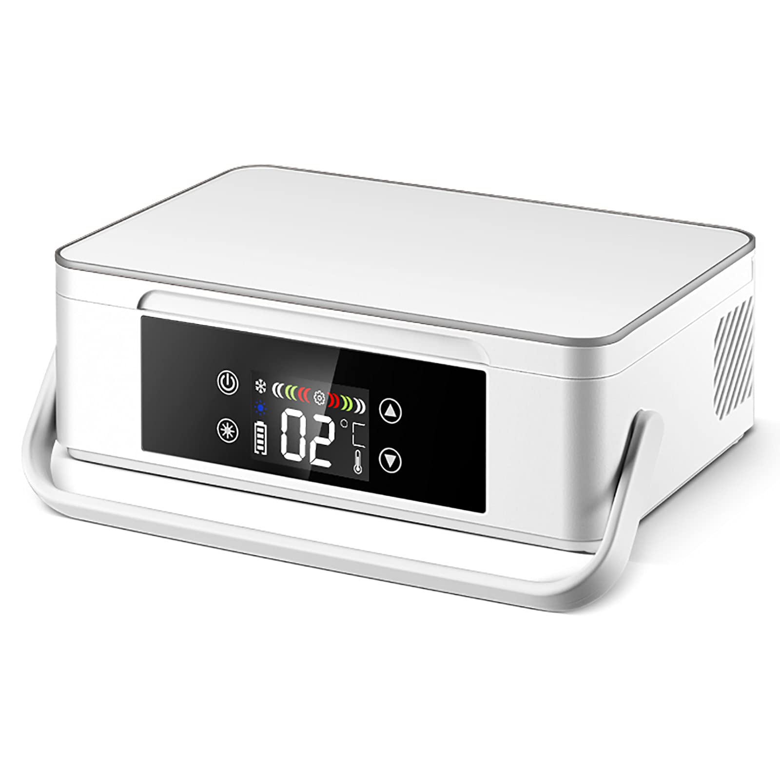 Chłodziarka do insuliny, chłodziarka, wyświetlacz LED, 2-8℃, chłodziarka do leków, etui podróżne, 8-10 godzin, miniaturowa lodówka na leki, ładowarka samochodowa USB (bateria litowa*1) (bateria l