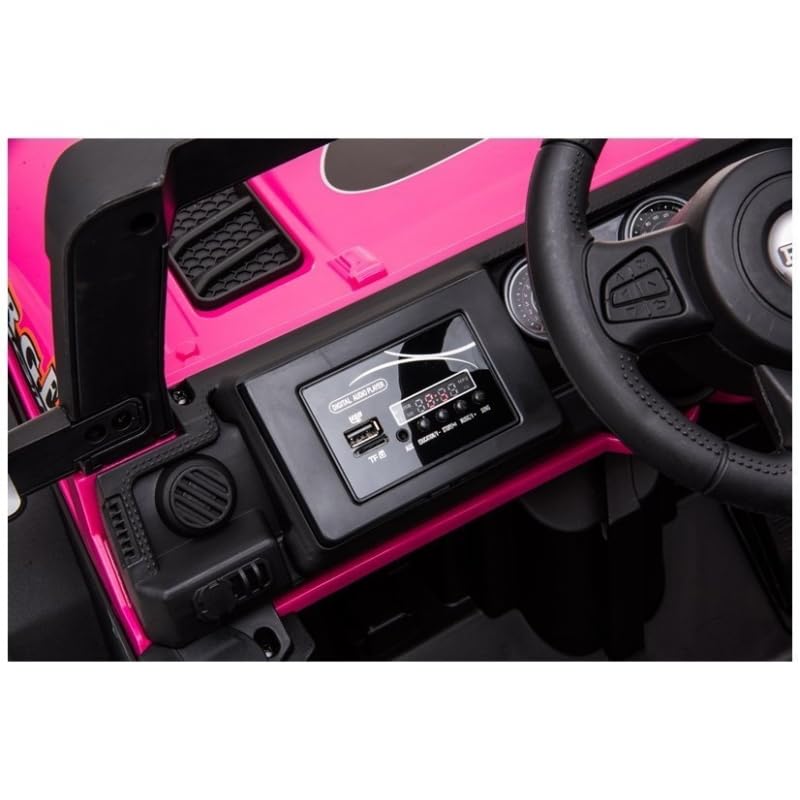 Coche Eléctrico Infantil BabyCoches BC-SSR – 12V, 2 Motores De 35W, Mando Parental, Asiento único, Para Niños De 1 A 6 Años