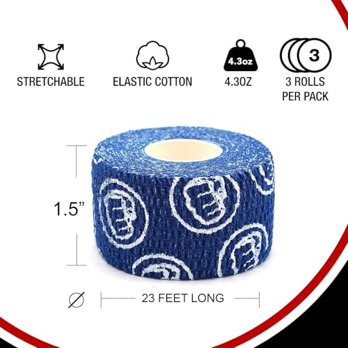 Image of WOD Nation Flexible Hook-Grip Athletic Tape - Easy-Tear, Sweat-Proof Thumb & Finger Strips for Weightlifting