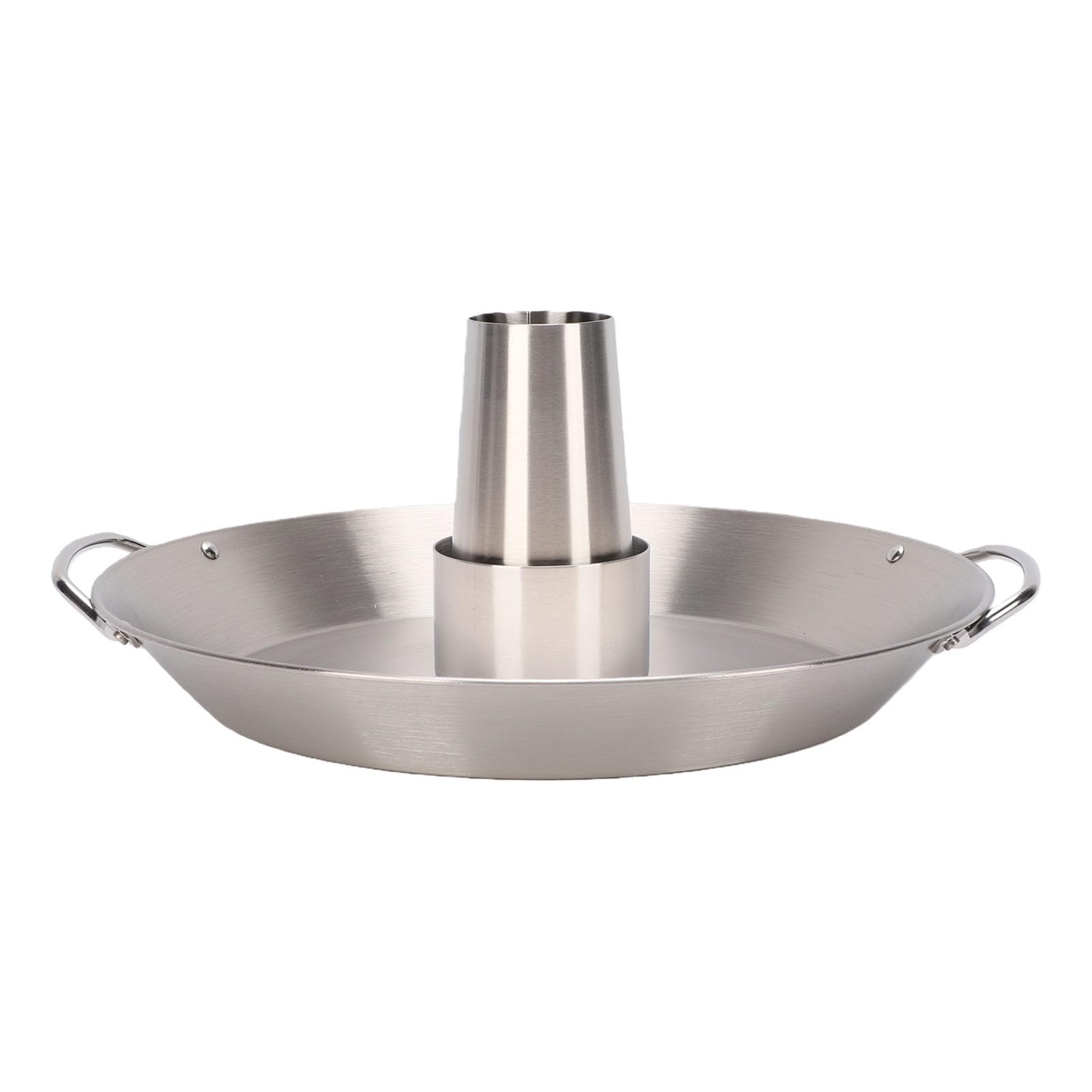 Kadimendium Bandeja para Asar Pollo con Lata de Cerveza, Acero Inoxidable Duradero, Soporte Desmontable para Barbacoa Al Aire Libre, 1 Unidad