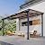 oneinmil 12 x 10FT Hardtop Gazebo for Patio, Outdoor Aluminum Wall-Mounted Gazebo Pergola with Sloped Roof, Heavy Duty Awnings for Patio Covers, Backyard, Deck, Garden