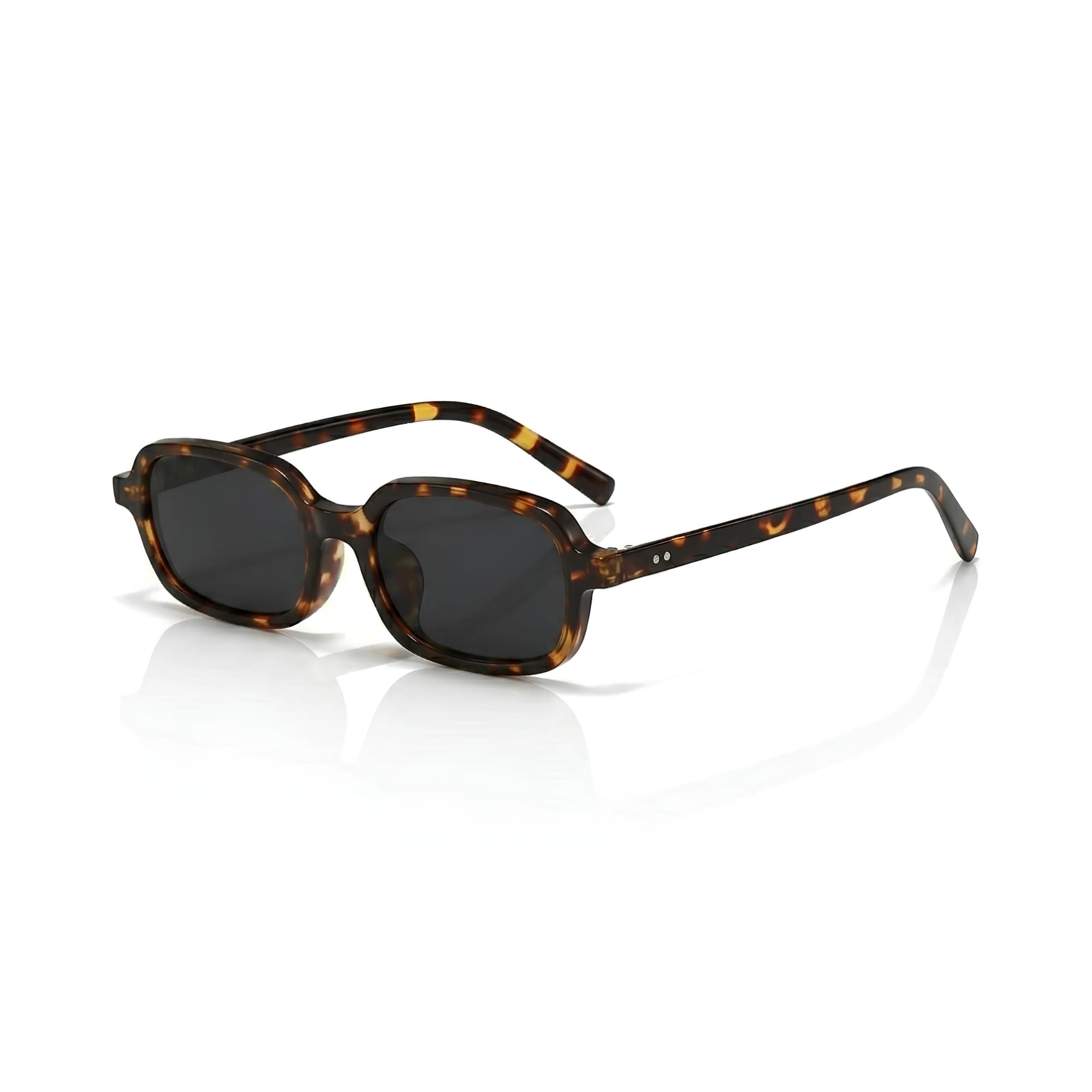 Sleek Narrow Rectangular Sunglasses for Men & Women | Stylish Vintage Trending Sunglass | UV400 Protection | Lightweight PC Frame Fashion Sunglasses-image-11