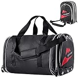 Bolsa Deporte 45L Impermeable Bolsa Gimnasio Hombre con Compartimento para Zapatos Bolsa de Viaje Que se Pliega en una Bolsa de Pecho Travel Duffle Bag para Hombre y Mujer