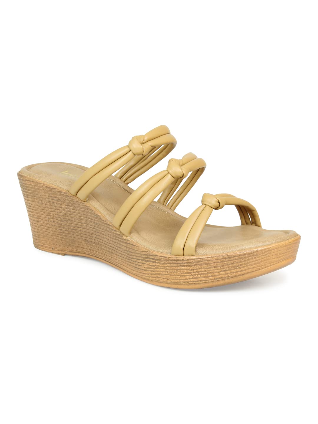 Inc.5 Women's 101096_Dark Beige Wedge Sandal