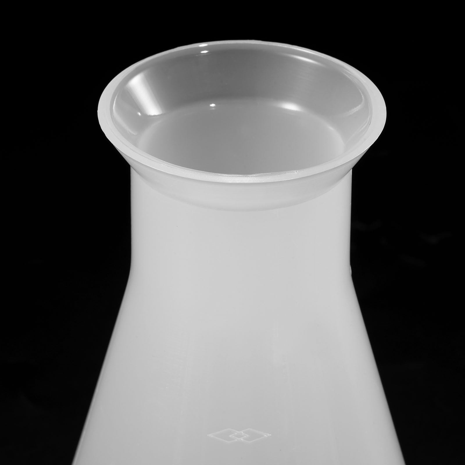 PATIKIL 500ml Matraccio di Plastica Erlenmeyer, 2pz Ampio Pallone Conico da Laboratorio, Chiaro