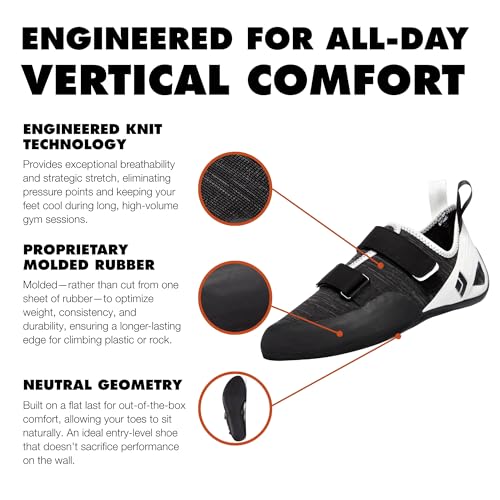 Image of BLACK DIAMOND Men's Momentum Lace or Strap Rock Climbing Shoes, Gym /Outdoor
