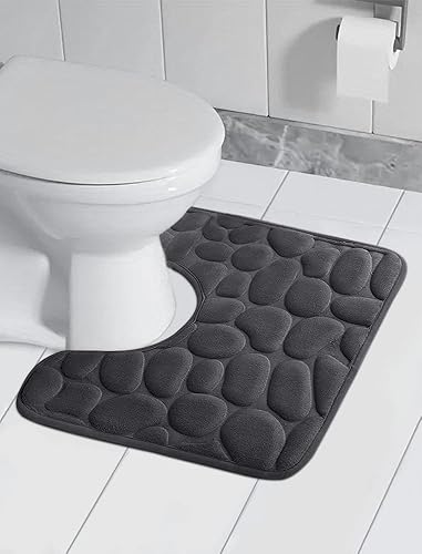 Tapete de baño de espuma viscoelástica súper absorbente, suave y cómodo, antideslizante, fácil de secar, decoración de baño, lavandería, dormitorio,
