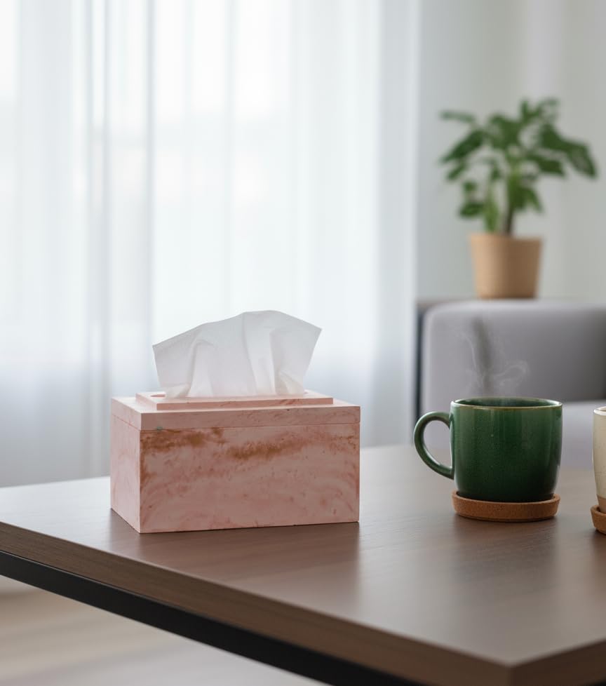 Image of Concrete Tissue Paper Holder, Best for Home & Kitchen,Office, Bathroom Use