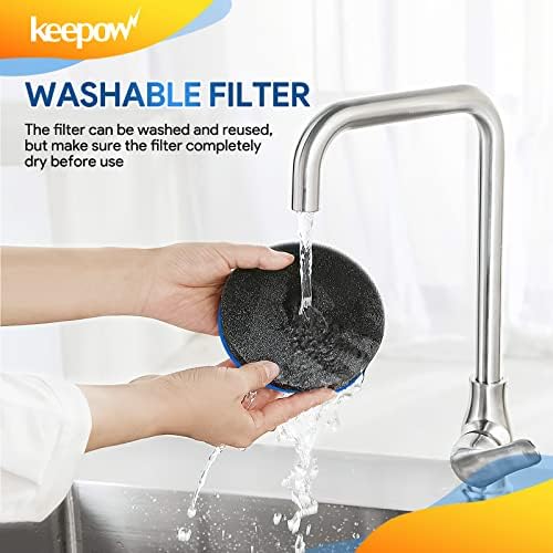KEEPOW Replacement Vacuum Filter Compatible with Bissell PowerGlide Lift-Off Pet Vacuum, 3 Pack, Part #12141
