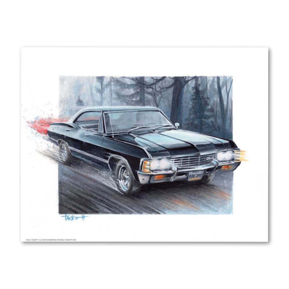 Amazon.com: SUPERNATURAL Signed Art Print | 11x14 | Retro Pop