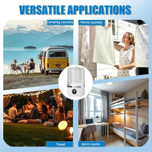 2025 New Portable Ultrasonic Mini Washing Machine – Rechargeable Travel Laundry Solution for Underwear, Compact Design for Apartments, Dorms, RVs,... - Image 4