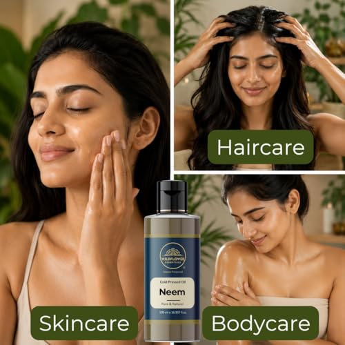Image of Neem Oil for Lice & Nits | Hair Oil Cold Pressed | Skin, Hair & Body Pure & Natural (500ml)