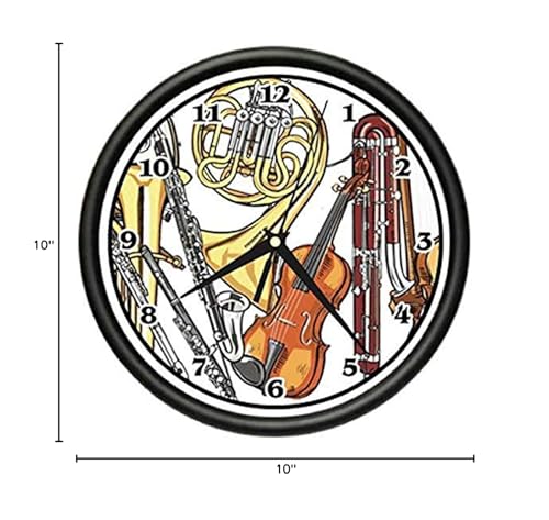 Reloj de Pared Analógico SignMission Orchestra 10 Pulg miniatura 2