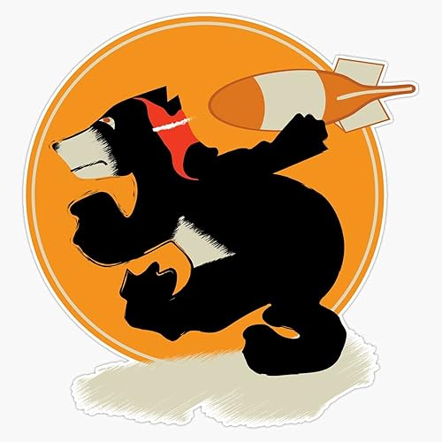 HOF Trading Pegatina de vinilo para pared de ordenador portátil con escudo de la bomba 471 de la vendimia Ww2 471St Bomb Squadron 5"