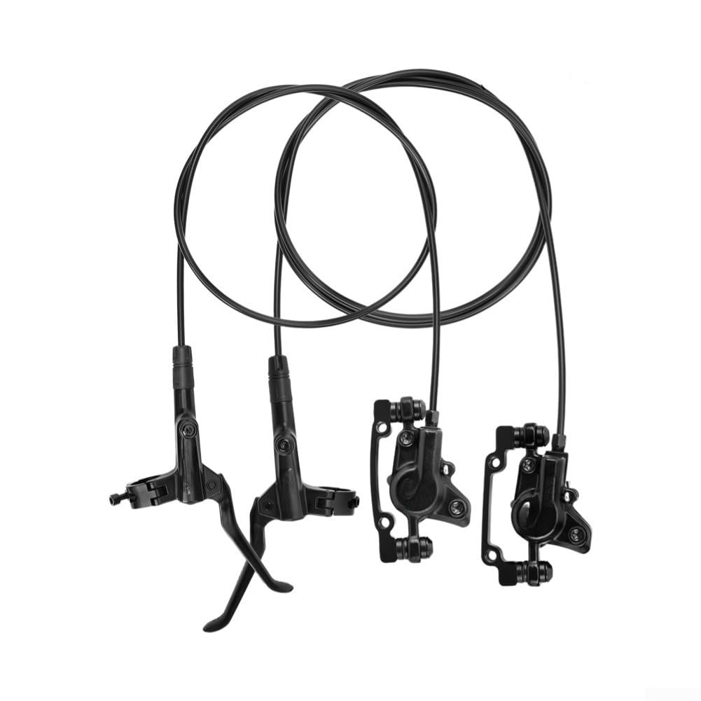 Hydraulic Disc Brake Set Engineered For Folding Bikes With Dual Piston Performance And Aluminum Alloy Durability(front + back)
