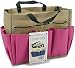 Allary Project Tote 9-1/2 Inch by 8-1/2 Inch by 5 Inch, Pink/Khaki