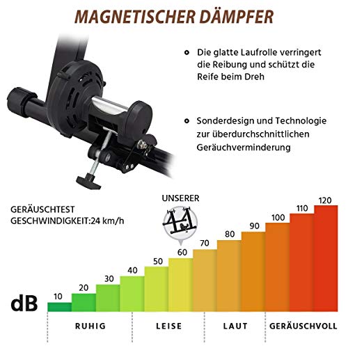 Yaheetech magnetischer Rollentrainer für Fahrräder