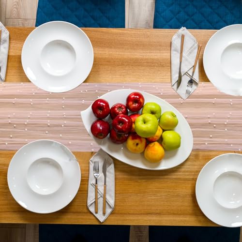 Pearl Table Runner, 118.11x35.43in Pearl Lace Tablecloth Soft Pearl Tulle Fabric Table Decorations for Bridal Shower Birthday Party Wedding Arch(Pink) - Cosy Home Interiors Pearl Table Runner, 118.11x35.43in Pearl Lace Tablecloth Soft Pearl Tulle Fabric Table Decorations for Bridal Shower Birthday Party Wedding Arch(Pink) - Image 7