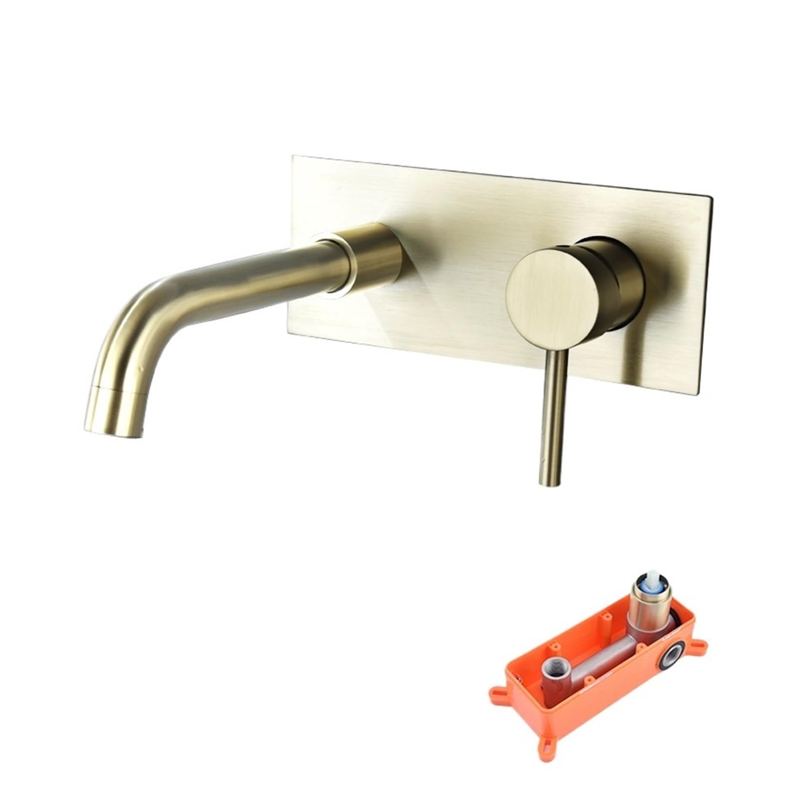 Grifo de baño empotrado para ahorrar espacio en encimeras y lavabos pequeños