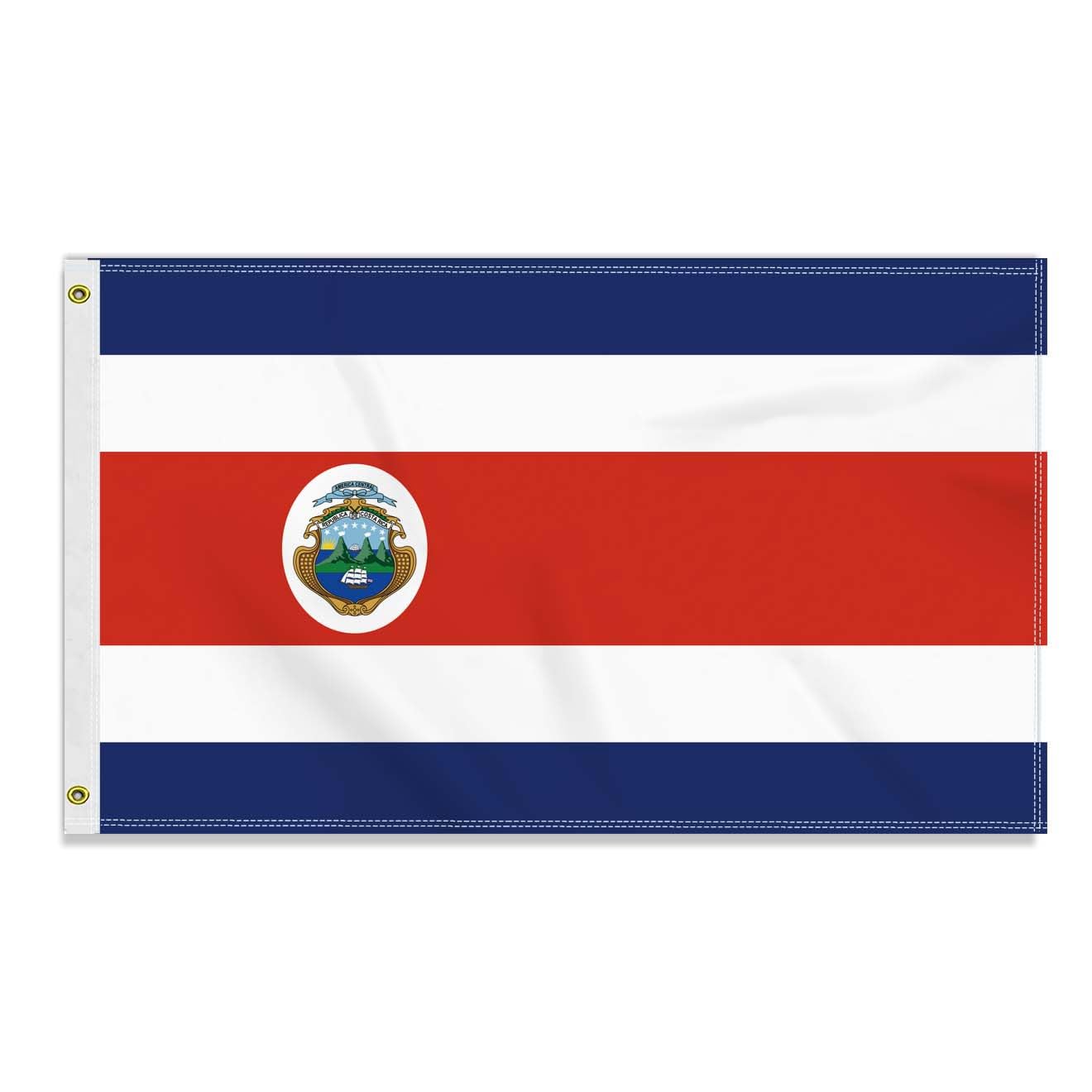 3×5 FT Costa Rica Flag, Large 90×150 CM 150D Costa Rican Outdoor Banner,Decor Garden With Brass Gromment