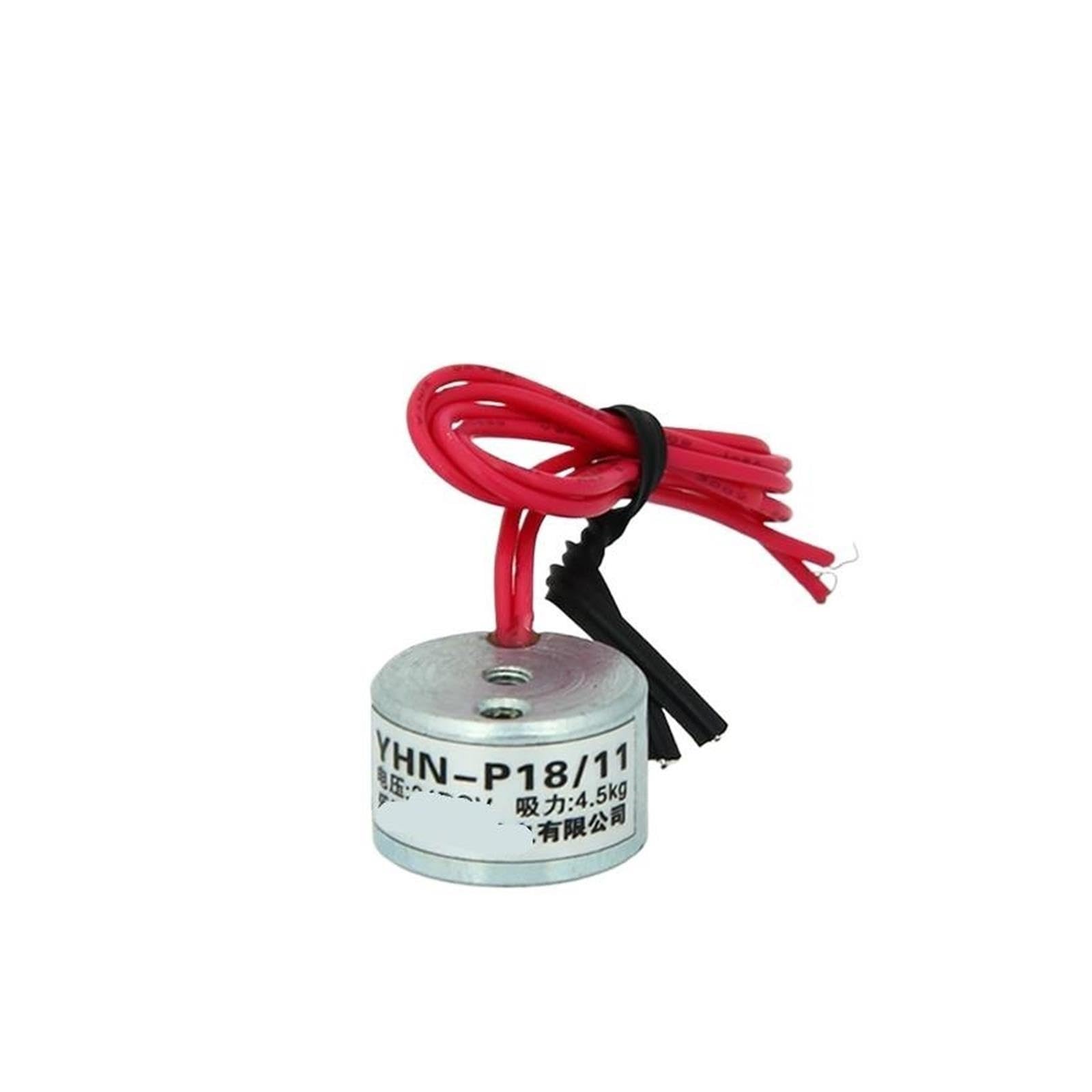 Micro électro-aimant YHN-P18/11 DC12/24V puissance d'aspiration 4.5KG(DC12)