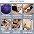 Tress Wellness Award Winning Waxing Kit for Sensitive Skin Safe for Face & Skin, Easy to Use At-Home Kit for Face, Bikini, Brazilian & Full Body - Digital Display, Blue