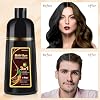 Bablabear Brown Hair Dye Shampoo and Scalp Exfoliator Scrub