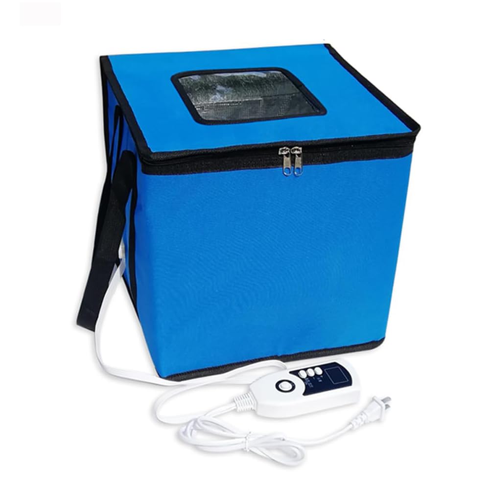 Dough Proofer Box With Heater - Temp Control Folding Fermentation Bag for Bread Making Tools Kit - Ideal for Yogurt, Natto, and Soap Making - Reusable & Portable