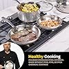 Guy Fieri's Flavortown 10-Piece Stainless Steel Cookware Set - Includes Frying Pans, Saucepans, Saute Pan and Stock Pot - Pots and Pans, Oven-Safe up to 500F #2