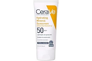 CeraVe 100% Mineral Sunscreen SPF 50 - Protecting Your Skin Naturally with...