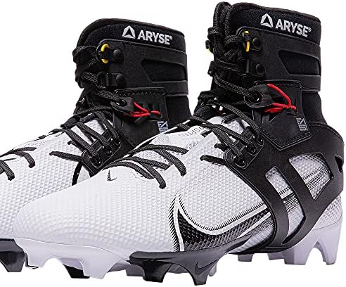 ARYSE XFAST - Cleat Ankle Stabilizer Brace - Superior Ankle Support for Men and Women. Football, Soccer, Lacrosse, Rugby & More - (Medium, Black, Pair)
