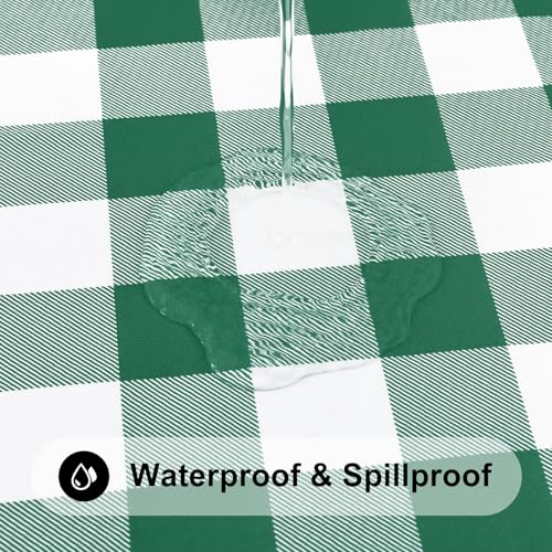 Smiry 36"-44" Picnic Table Cloth, Flannel Backed Vinyl Fitted Tablecloths by Smiry - Used condition - Image 3