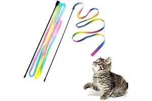 LASOCUHOO Interactive Cat Rainbow Wand Toys: The Ultimate Chase Adventure for Your Feline Friends