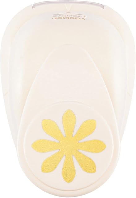 Vaessen Creative Craft Paper Punch Daisy Motive Puncher, Multi-Colour, Medium
