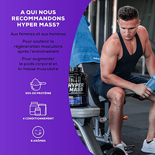 Hyper Mass gainer avec creatine micronisee sans gluten pour volume musculaire