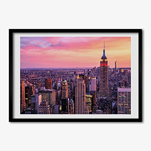 Cadre photo New York Ouest pour salon moderne Tulup 70x50