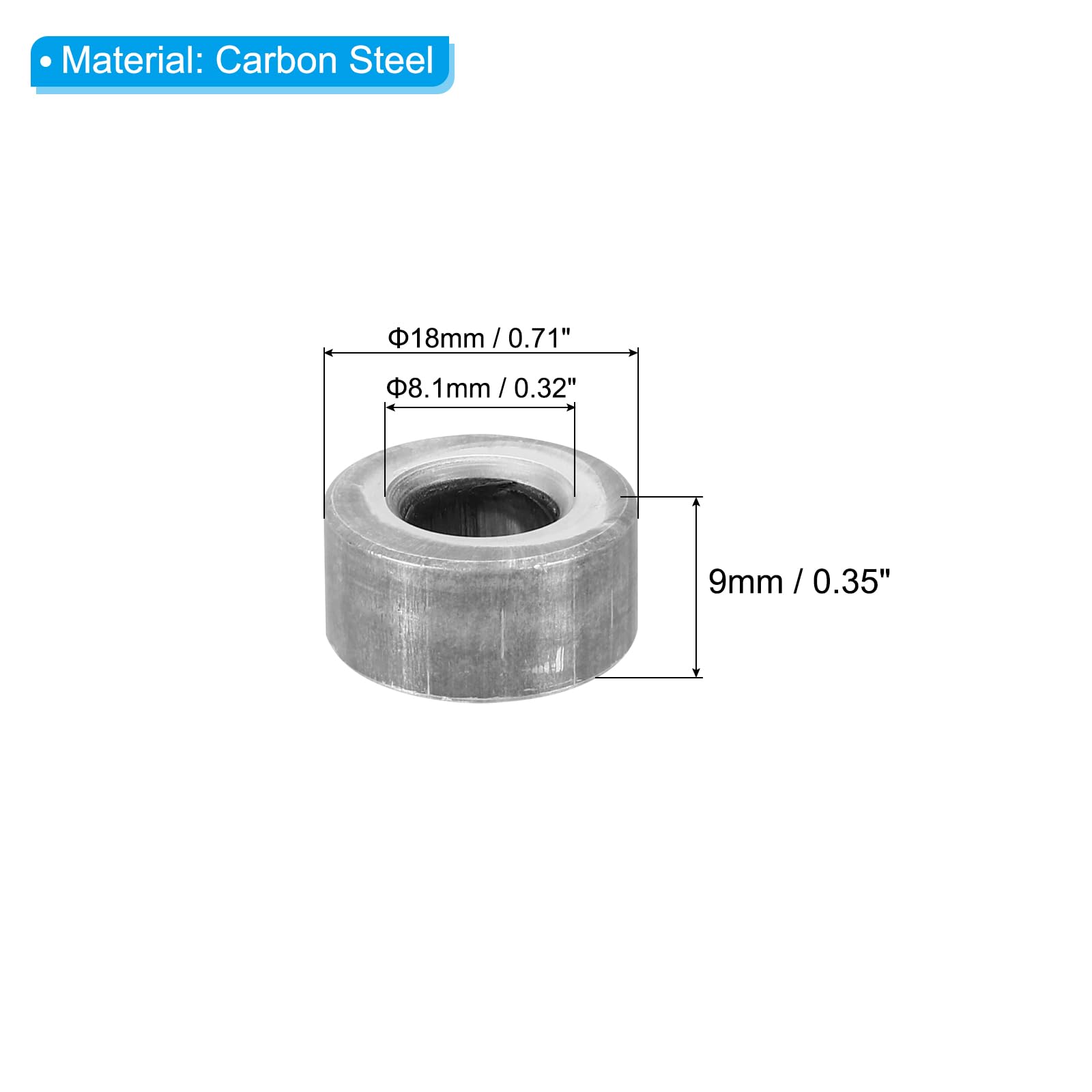 PATIKIL M8 Steel Spacers - Image 2