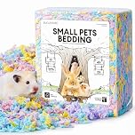 BUCATSTATE Hamster Bedding 15L, Truly 99% Dust-Free Small Animal Paper Bedding Odor Control, Soft Gerbil Litter for Rabbit Rat Syrian Dwarf Hamsters (Party Confetti)
